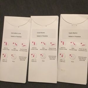 Trio of nail Polish strips